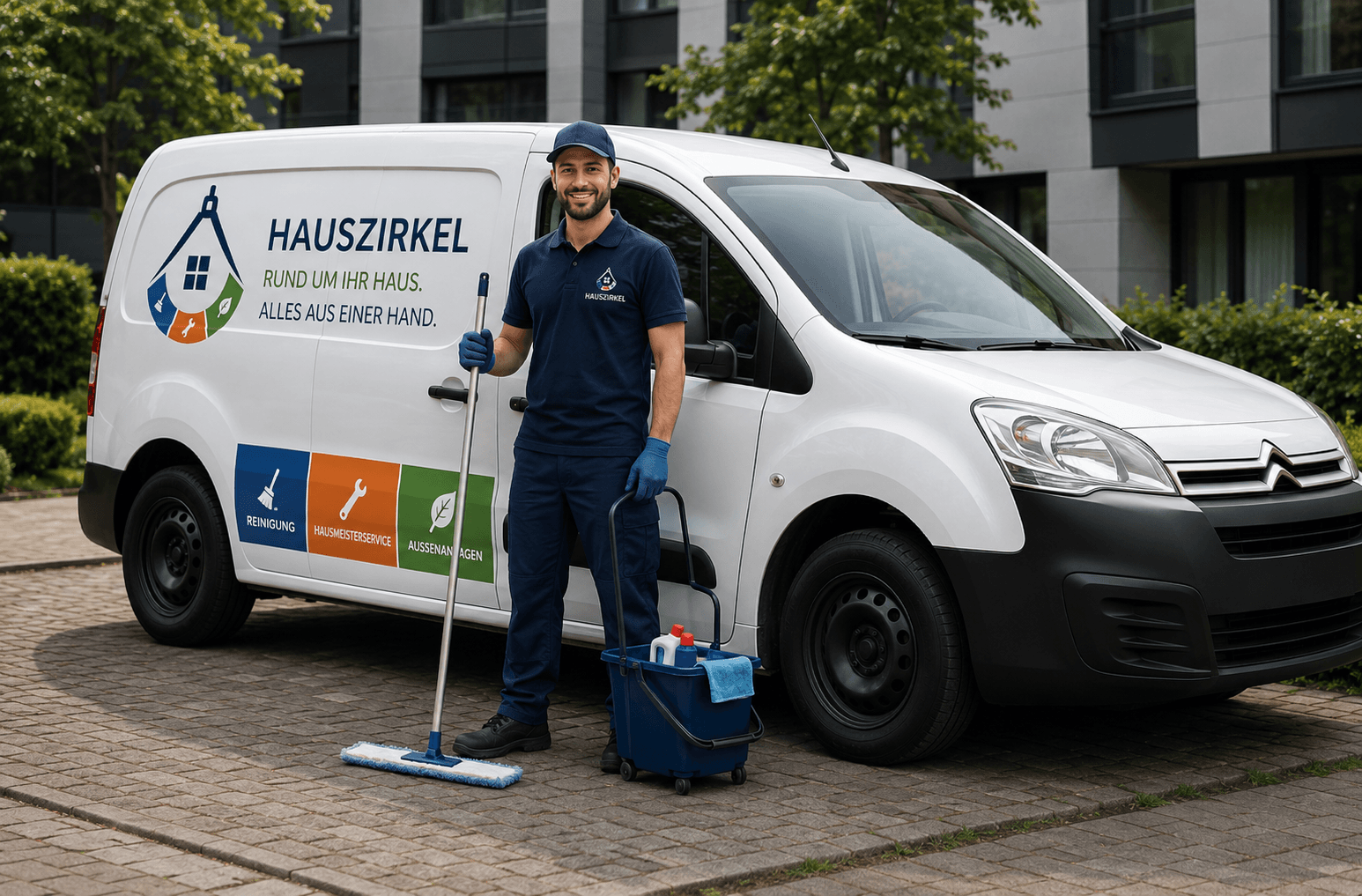 HausZirkel Mitarbeiter mit Berlingo